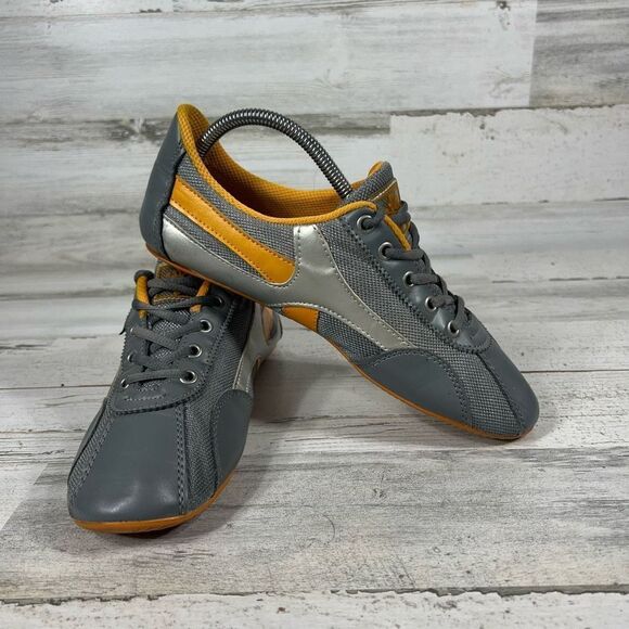 Rio Soul Brazil Womens Gray & Orange Lace-Up‎ Running Sneakers Shoes US 9 - Picture 6 of 10